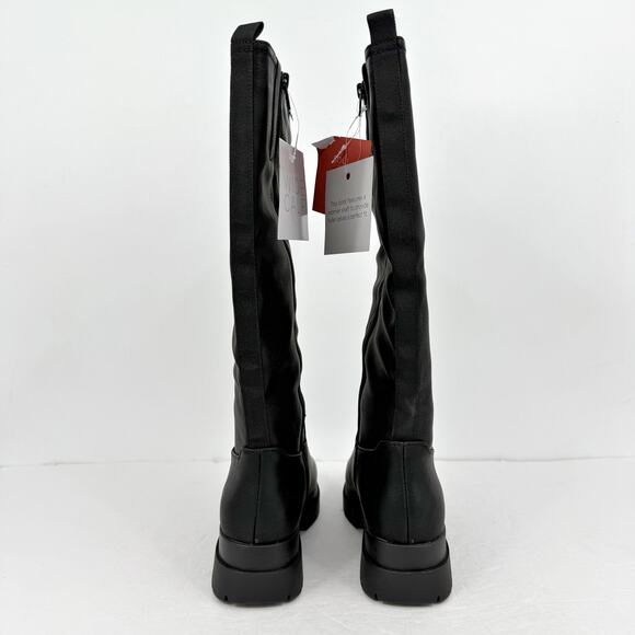 Soul Naturalizer Womens Orchid Knee High Boots US 8.5 M Wide Calf Black NIB - Picture 9 of 11